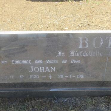 BOTHA Johan 1930-1991 