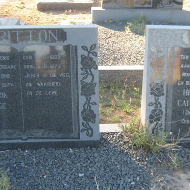 BRITTON Hendrik George 1899-1973 &amp; Helena Catharina BRITS 1906-1977