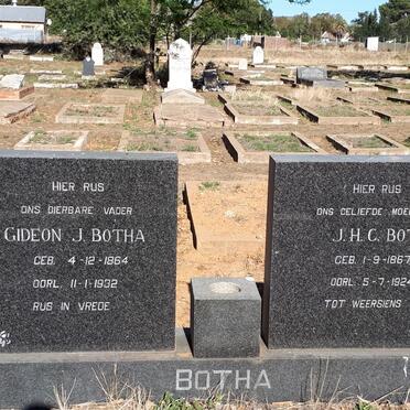 BOTHA Gideon J. 1864-1932 &amp; J.H.C. 1867-1924