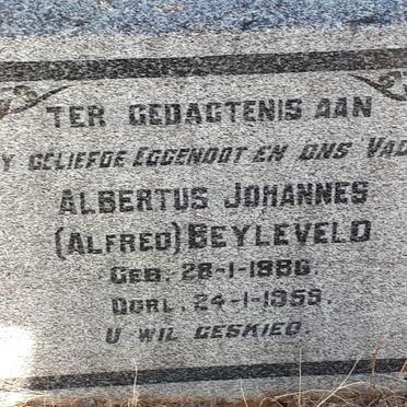 BEYLEVELD Albertus Johannes 1886-1959