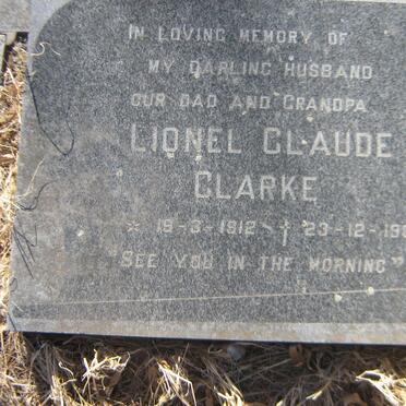 CLARKE Lionel Claude 1912-1981