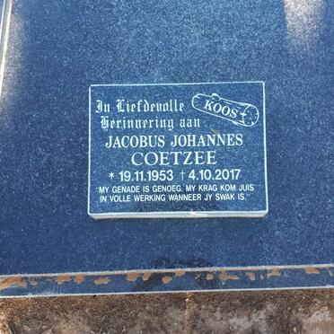 COETZEE Jacobus Johannes 1953-2017