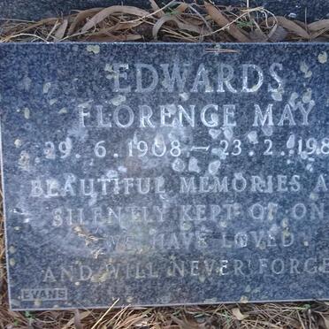 EDWARDS Jack -1938 &amp; Florence May 1908-1988