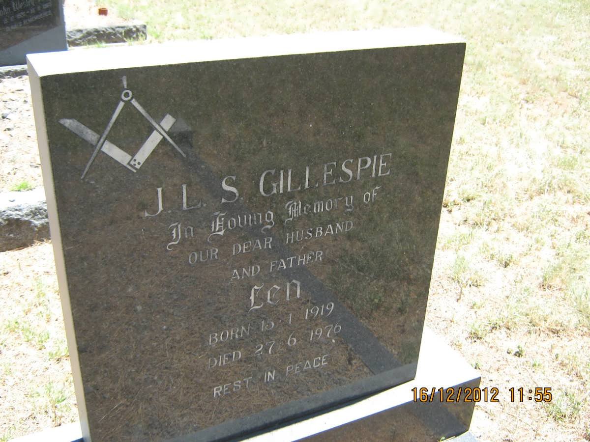 GILLESPIE J.L.S. 1919-1976
