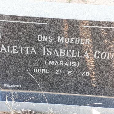 GOUWS Aletta Isabella nee MARAIS -1970