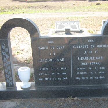GROBBELAAR J.J. 1896 -1984 &amp; J.H.C. BOTHA 1896-1984