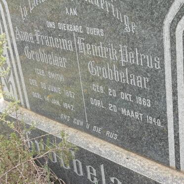 GROBBELAAR Frederik Petrus 1863-1940 &amp; Anna Francina SMITH 1867-1947