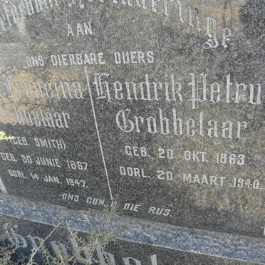 GROBBELAAR Hendrik Petrus 1863-1940 &amp; Anna Francina SMITH 1867-1947