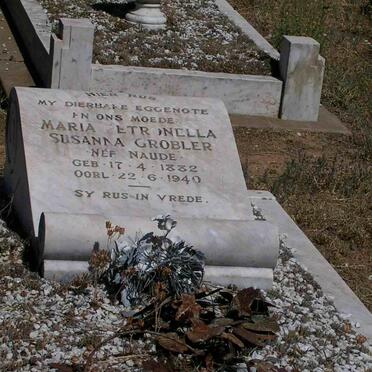 GROBLER Maria Petronella Susanna nee NAUDE 1882-1940
