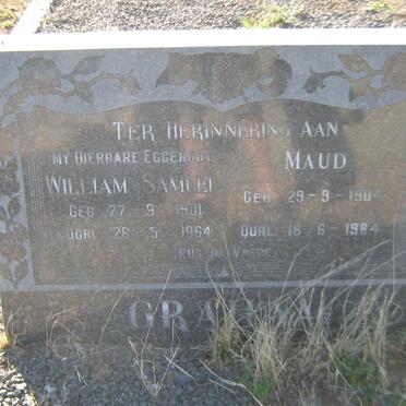 GRAHAM William Samuel 1901-1964 &amp; Maud 1904-1984