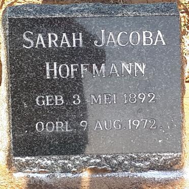 HOFFMANN Sarah Jacoba 1892-1972