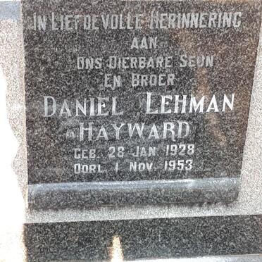 HAYWARD Daniel Lehman 1928-1953