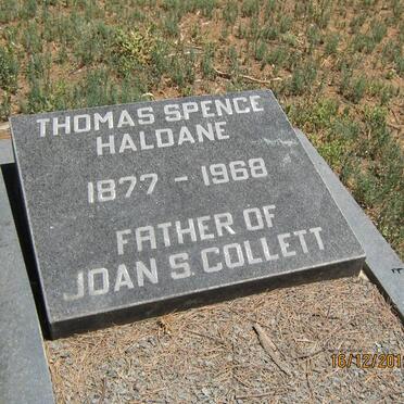 HALDANE Thomas Spence 1877-1968