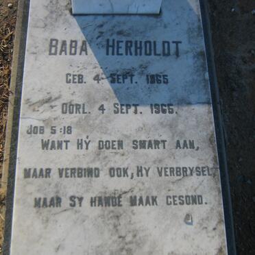 HERHOLDT Baba 1965-1965