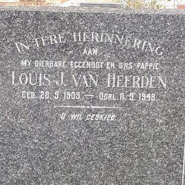 HEERDEN Louis J., van 1909-1948