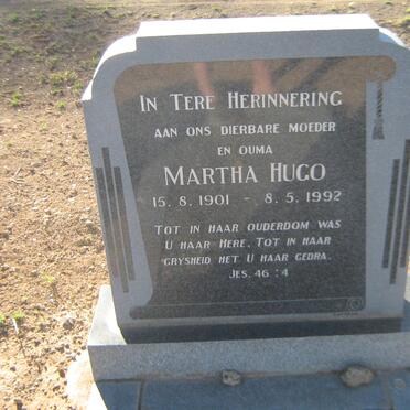 HUGO Martha 1901-1992