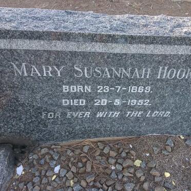 HOOK Mary Susannah 1869-1952