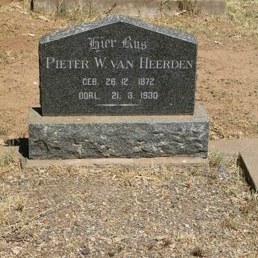HEERDEN Pieter W., van 1872-1930