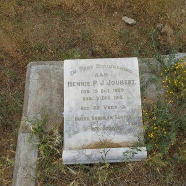 JOUBERT Hennie P.J. 1899-1919