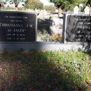 JAGER Christiaan L.J.M., de 1874-1954 &amp; Johanna S. SMITH 1882-1948