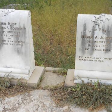 JOUBERT Jacobus A. 1858-1934 &amp; Maria A. VORSTER 1862-1923