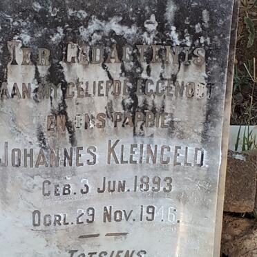 KLEINGELD Johannes 1893-1946