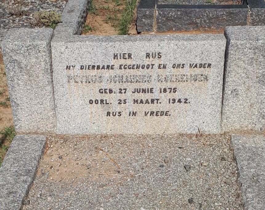 KOEKEMOER Petrus Johannes 1875-1942