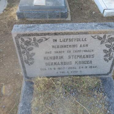 KRUGER Hendrik Stephanus Bernardus 1857-1952