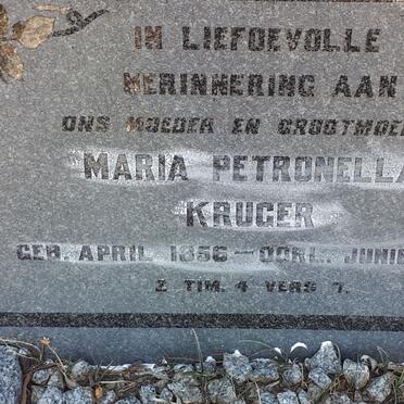 KRUGER Maria Petronella 1856-1925