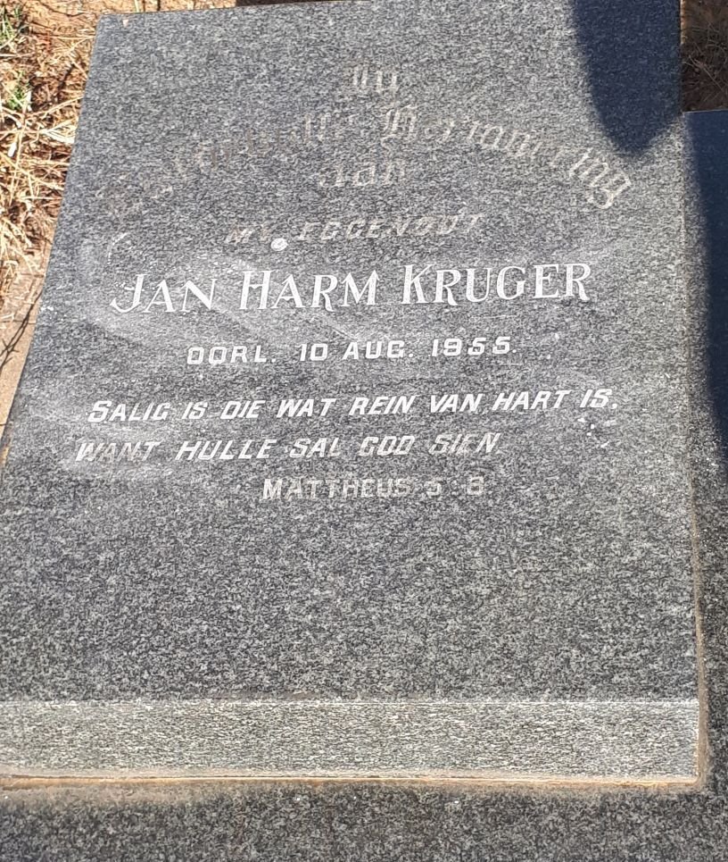 KRUGER Jan Harm -1955