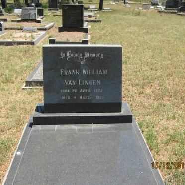 LINGEN Frank William, van 1922-1985