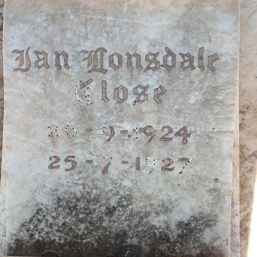 LONSDALE Close, van 1924-1927