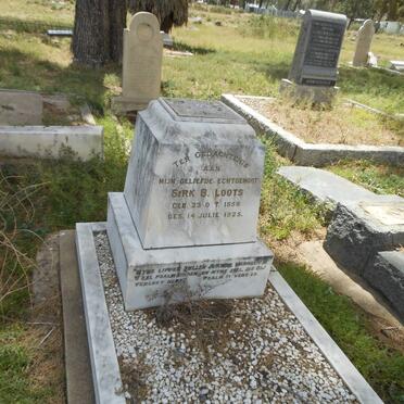 LOOTS Sirk B. 1858-1925