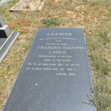 LESSING Francina Susanna Lasea nee KRUGER 1914-2005