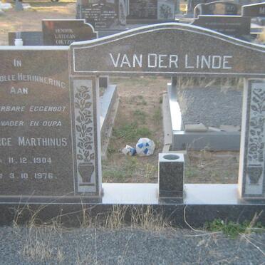LINDE George Marthinus, van der 1904-1976 &amp; Catharina KRUGER 1912-2004