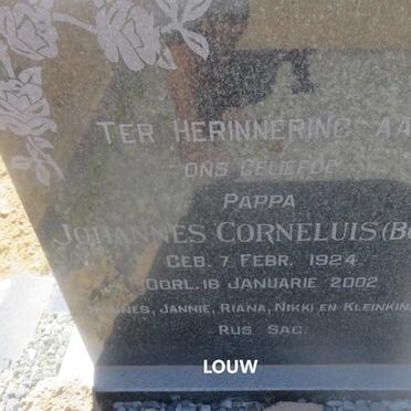 LOUW Johannes Corneluis 1924-2002