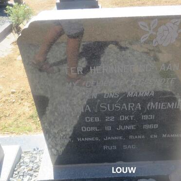 LOUW Maria Susara 1931-1968
