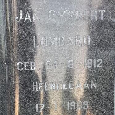 LOMBARD Jan Gysbert 1912-1969