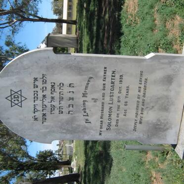 LUSTGARTEN Solomon -1939