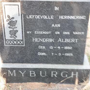 MYBURGH Hendrik Albert 1892-1969