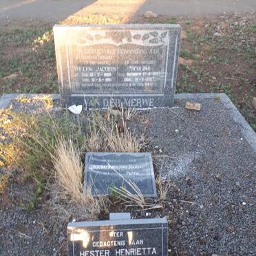 MERWE Willem Jacobus, van der 1889-1961 &amp; Nicolina BRUMMER 1893-1967 :: ALBRECHT Hester Aletta 1921-1978