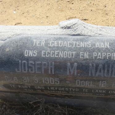 NAUDE Joseph M. 1905-19??