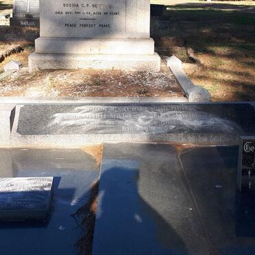 NEWTON Basil Neville 1890-1962 &amp; Kitty DU PLESSIS 1890-1964