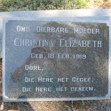 ? Christina Elizabeth 1919-