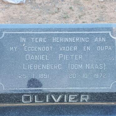 OLIVIER Daniel Pieter Liebenberg 1891-1972