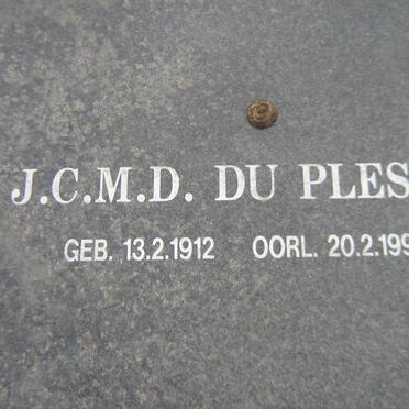 PLESSIS J.C.M.D., du 1912-1994