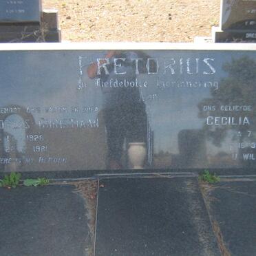 PRETORIUS Pieter Andreas Christiaan 1926-1981 &amp; Cecilia Anna ELS 1927-2002