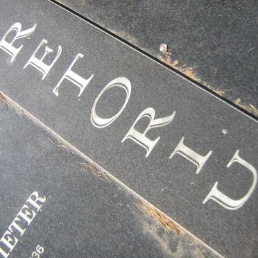 PRETORIUS Leon Pieter 1936-2002 &amp; Sarah 1932-