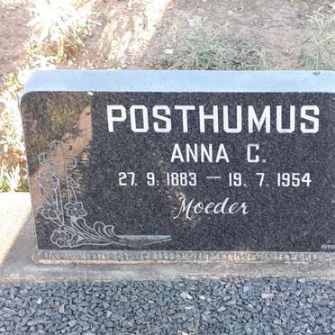 POSTHUMUS Anna C. 1883-1954