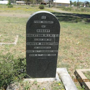 ROBERTSON Robert 1881-1922